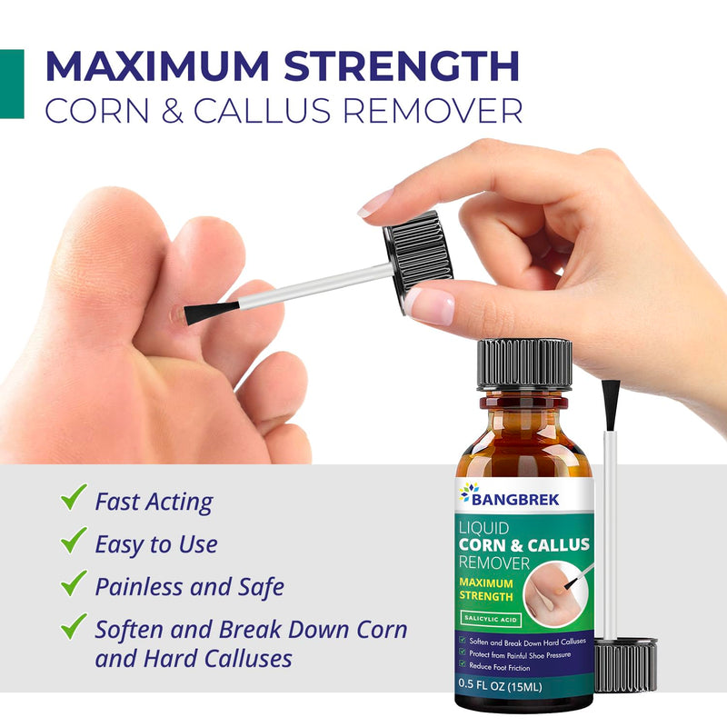 Corn Removers for Toes: Liquid Salicylic Acid Corn Removal for Feet - Corn Callus Remover for Feet Extra Strength (1ml) - BeesActive Australia