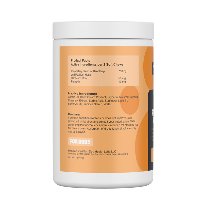 Anal Gland Support for Dogs – 120-Count Fiber-Rich Soft Chews with Beet Pulp, Psyllium Husk & Dandelion Root – Promotes Healthy Bowel Function & Comfort – Vet Recommended – Made in USA - BeesActive Australia