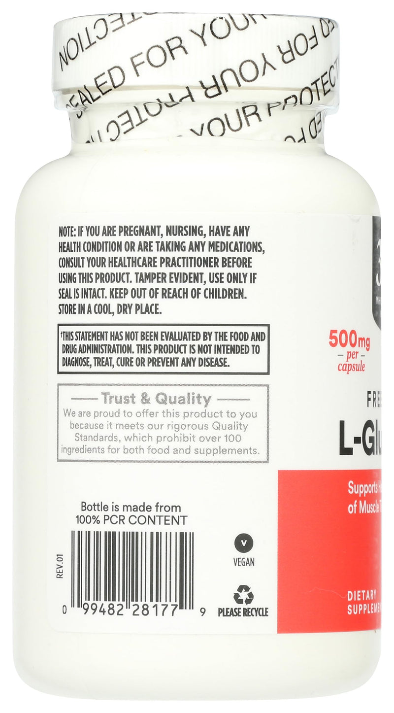 365 by Whole Foods Market, L-Glutamine 500mg, 100 ct 100 Count (Pack of 1)