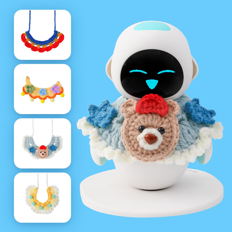 Crochet Collar Set for Eilik - 4 Pcs Unique Styles of Collars, wrap Eilik in Warmth and Comfort Against The chill, Polyester Material Hand-Knitted, Definitely The Most for Eilik! - BeesActive Australia