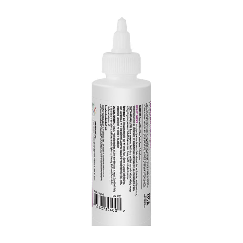 Nutri-Vet Eye Rinse for Dogs, Dog Tear Stain Remover, Eye Wash, Allergy Relief for Pet Puppies, Puppy Supplies, Pet Safe Formula, Vet Formulated, Prevents Infections, 4oz 1 Pack