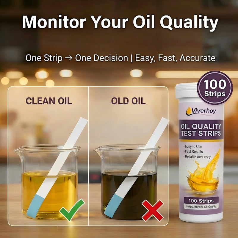Deep Fryer Oil Test Strips 100 Count – Oil Quality Test Strips for Cooking & Frying Oil, FFA Oil Tester for Restaurants, Food Trucks & Commercial Kitchens - BeesActive Australia
