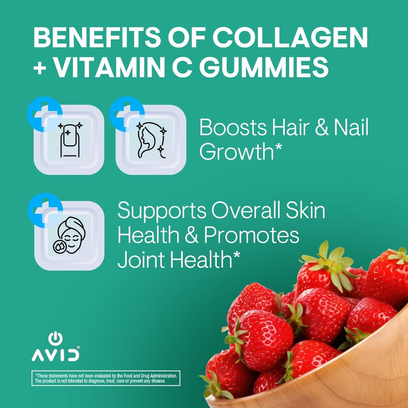 Playboy Collagen Supplements for Women, Vitamin C Gummies, Joints (2 Pack) | Strawberry vitamin C & collagen gummies to help support hair, skin, nails & joint health; Non-GMO, gluten free, 2-pack. 60 Count (Pack of 2)