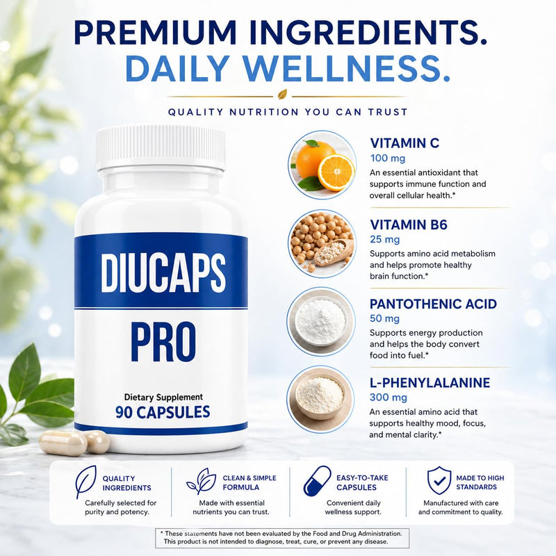 Legere Pharmaceuticals Diucaps 90 Capsules | Diucaps Legere Pharmaceuticals for ES Global Brands