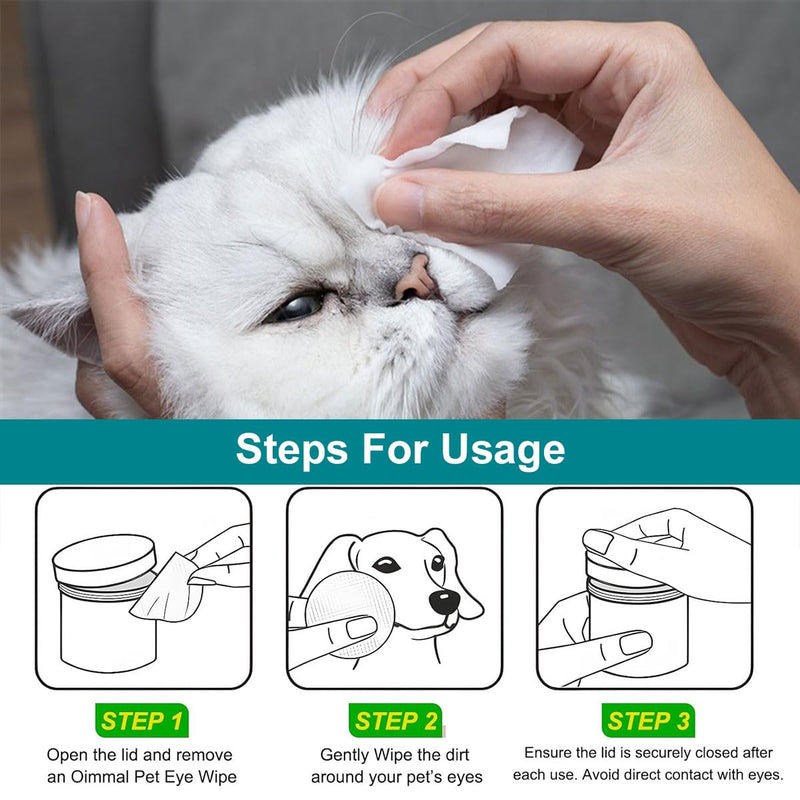 Eye care pads for dogs, 100 pieces dog care wipes, wet wipes for dogs and cats, tear stain remover for dogs, eye cleaning pads for dogs and cats, wipes for dogs and cats, eye care eye care pads - BeesActive Australia