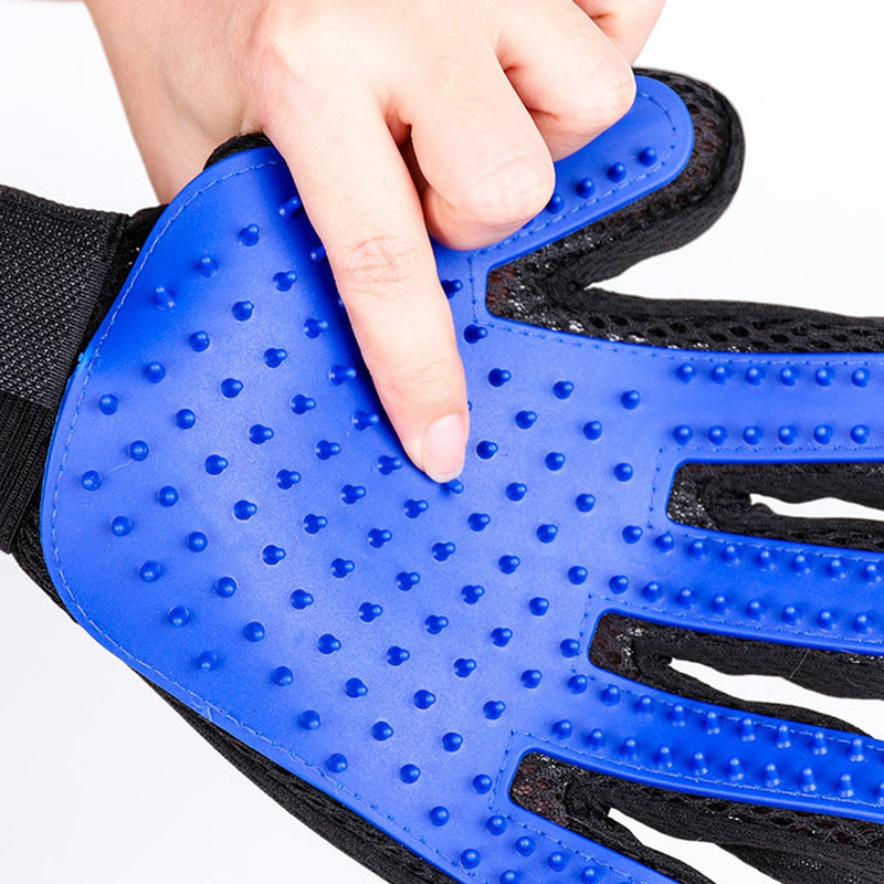 Grooming glove, washing glove for cats, cat glove brush made of silicone, cat brush, dog brush, grooming glove for pets, premium massage glove for deshedding, bathing and massaging - BeesActive Australia