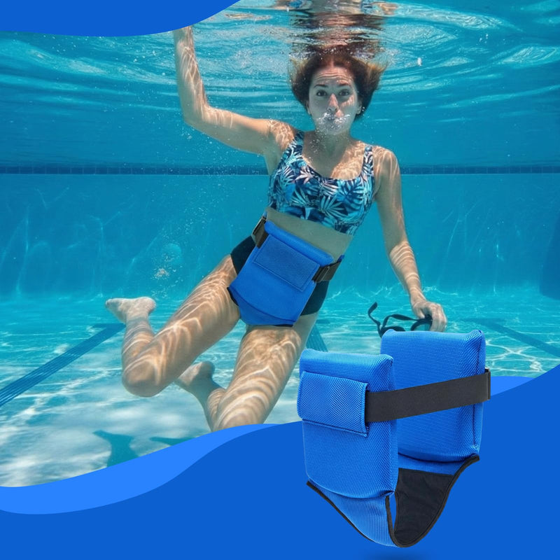 Deep Water Flotation Belt Aerobics Exercise Water Saddle with Removable Strap Swim Belt Aquatic Exercise Equipment for Fitness Aid Swimming Training
