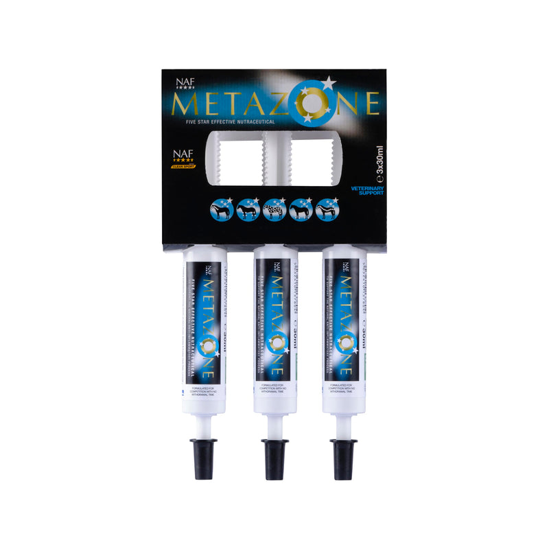 NAF Five Star Metazone Syringe 3 Pack – Targeted Support for the Bodies' Natural Anti-Inflammatory Processes– Ideal for Intense Work, Travel or Competition – Fast-Acting Paste Format