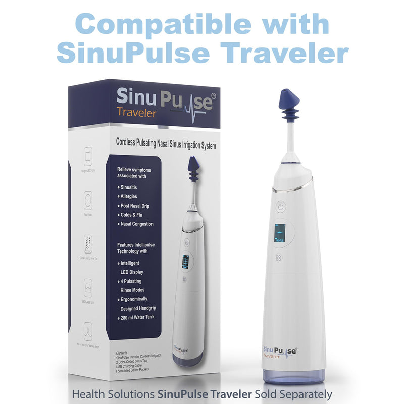 SinuPulse Traveler Replacement Sinus Irrigator Tips (2 Pack) - Attachments for the SinuPulse Traveler Irrigation Machine, Nasal Irrigation for Sinuses - BeesActive Australia