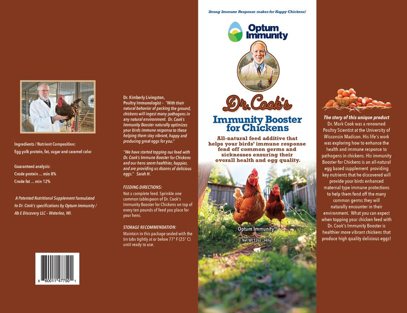 Booster for Chickens – 12oz Natural Chicken Supplement | Egg-Based, High-Protein Formula | Supports Stronger Immunity, Healthy Egg Production & Overall Poultry Health!