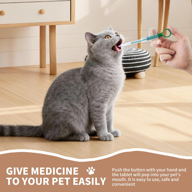 3PC Pet Pill Dispenser for Small Cats Dogs, Cat Tablet Dispenser, Reusable Pill Popper Animal Medicine Feeder for Feeding Accessories