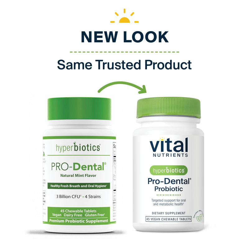 Hyperbiotics Vital Nutrients Pro Dental Probiotic | Clinically Studied BLIS K12 and M18 | Oral Probiotics for Bad Breath treatment for adults | Oral Health for teeth and gums | 45 Mint Tablets 45 Count (Pack of 1) - BeesActive Australia
