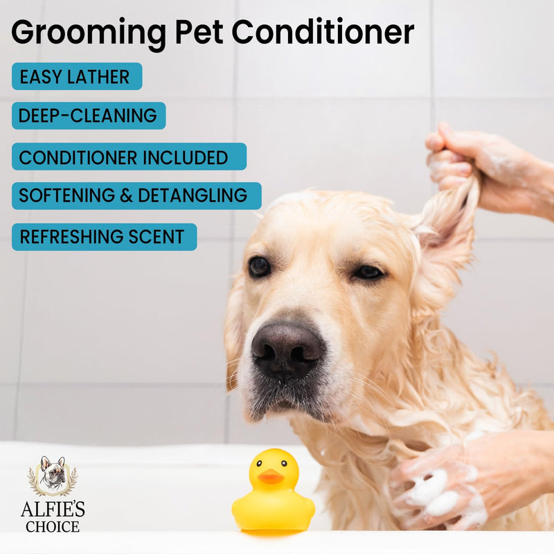 ALFIE'S CHOICE Dog Conditioner for Allergies and Itching & Daily Use - Detangling, Deshedding & Moisturizing Formula - Dog Coat Conditioner for Sensitive Skin & Grooming Puppy Conditioner - 16 fl oz Nourishing Conditioner - BeesActive Australia