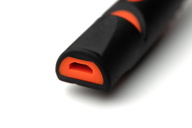 ACME Genuine Professional, BPA-Free Plastic Dog Training Whistle No. 210.5 Alpha with Enhanced Ergonomic Grip, 110 dBA, Short Range, Designed and Made in The UK. Day Glow Orange Black/Day glow Orange - BeesActive Australia