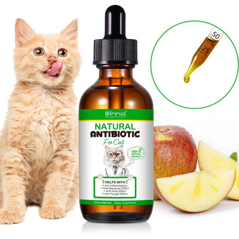 Natural antibiotics for cats, 60 ml cat antibiotics cat multivitamin is antibacterial, supports the immune system and cat allergy relief, health supplies cats antibiotics - BeesActive Australia