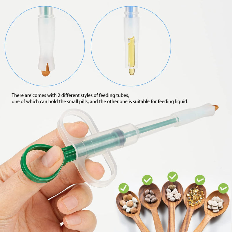 Tablet Feeder 2 Pack, Tablet Dispenser Cat, Medication Feeder, Tablet Feeder Nursing Pusher Shooter Pills Feeder for Cats Small Dogs - BeesActive Australia
