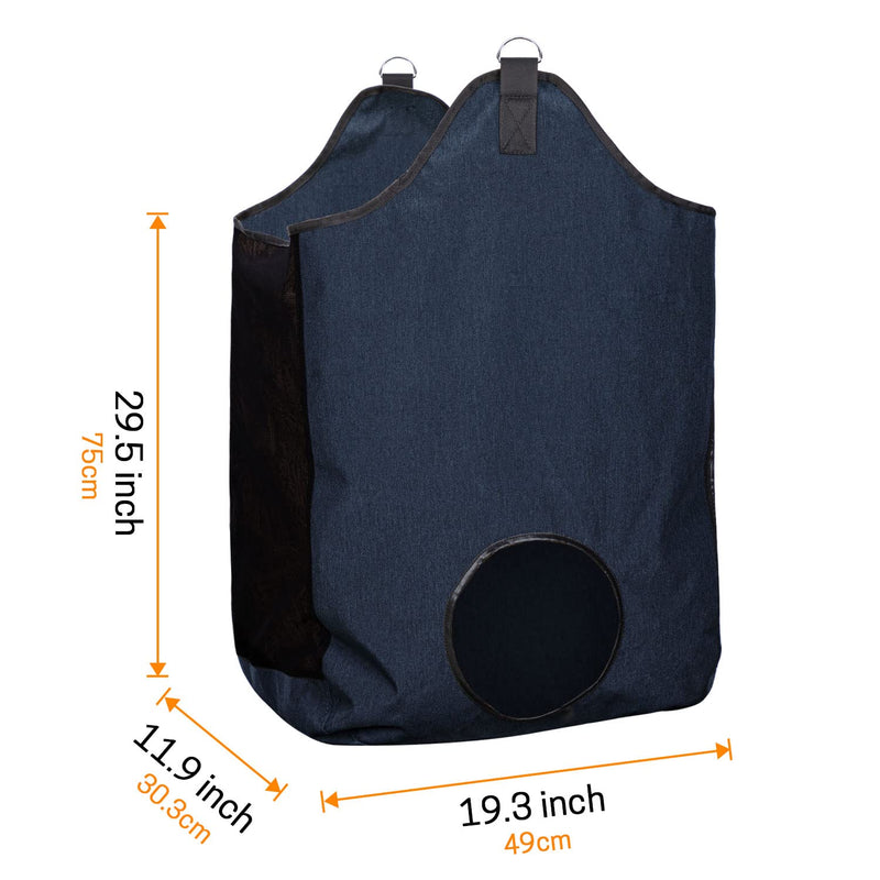 Hay Bags for Horse, Large Capacity Feeding Bag, Hay Nets for Sheep, Goats, Open Feed Hole Hay Feeder for Slow Feeding (Blue) Blue - BeesActive Australia