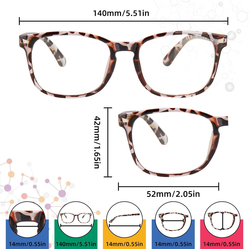 Anti Blue Light Glasses for Women Men -5Pair Blue Light Blocking Glasses, UV400 Anti-Glare Computer Glasses Women 5 Pack Mix Color-2 - BeesActive Australia