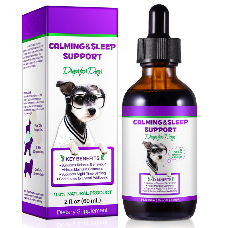 Melatonin for Dogs, Dog Melatonin Support Relaxation,Sleep Aid, Relieves Separation Anxiety & Travel & Stress Anxiety, Calming for Dogs in Noise, Fireworks