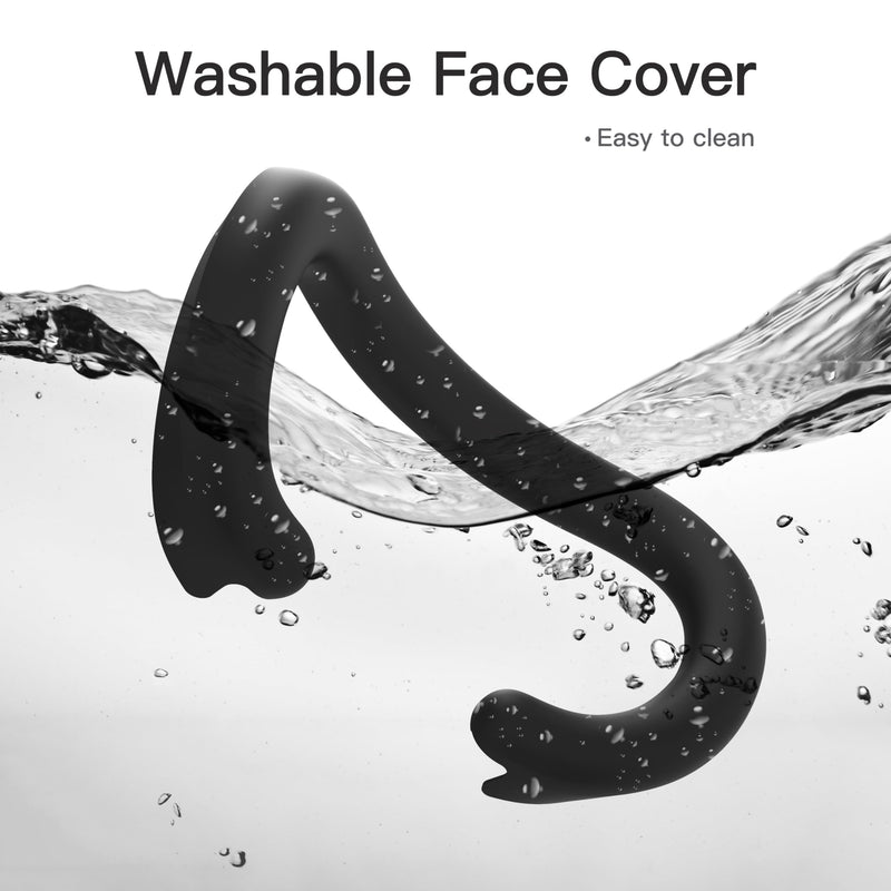 DamonLight VR Silicone Face Pad Cover for Apple Vision Pro Accessories, VR Face Cushion Waterproof Washable Eey Mask for Vision Pro Headset Silicone Replacement Face Pad (Size N) - BeesActive Australia