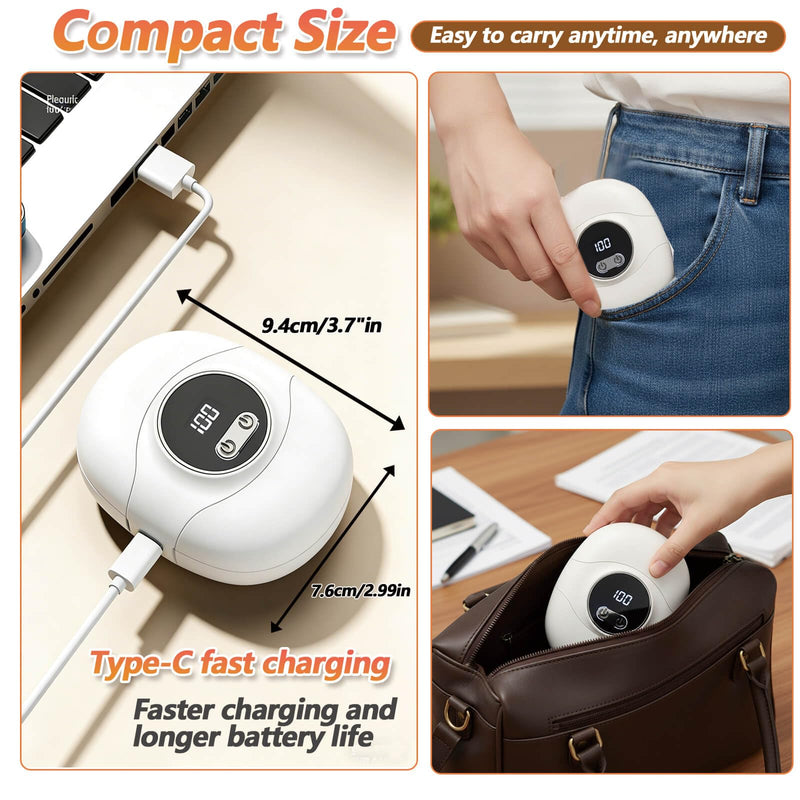 3 in 1 Electric Nail Clippers,Nail Trimmer with Cocoon Removing Function,Nail Scraps Storage,Nail Care Tool with 3 Adjustable Speeds,Automatic Electric Toenail Clippers for Seniors,Kids,Adults (White) White