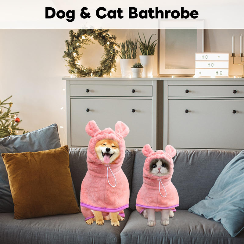 WUFANC dog bathrobe, super absorbent, quick-drying, adjustable shrink straps ensures a comfortable fit of the dog bathrobe, for large, medium and small dogs (XL) XL 1.0 - BeesActive Australia