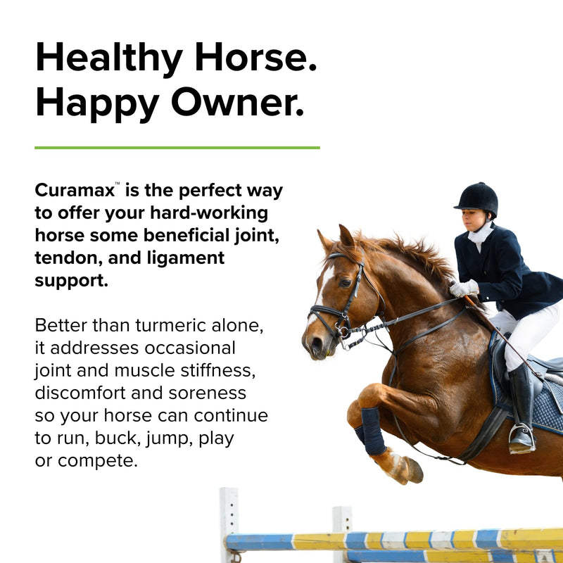 Terry Naturally Animal Health Curamax - 1 lb. of Pellets - Joint, Ligament & Tendon Support for Horses - Curcumin, Boswellia & DLPA - for Equines Only - 30 Servings - BeesActive Australia