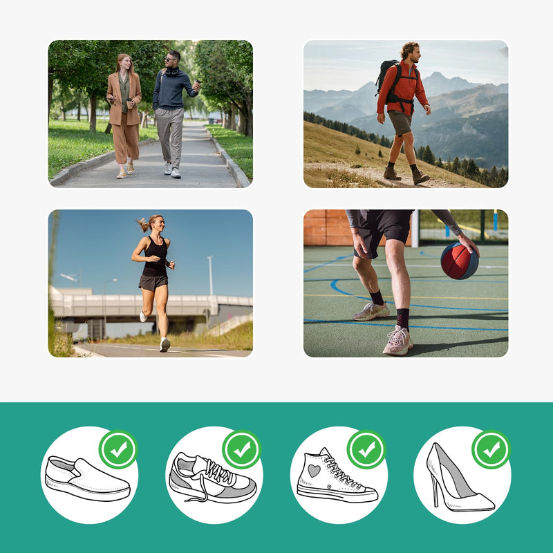 Welnove Bunion Pads to Wear with Shoes - 27 Pcs Moleskin for Feet - Water-Resistant - Bunion Pain Relief Cushions for All-Day Comfort & Protection (Multi-Size)