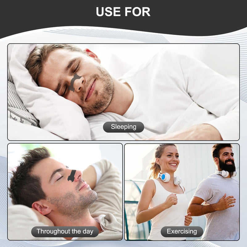 MQ 50ct Nasal Strips for Snoring Black Nose Strips for Breathing Extra Strength Snore Strips to Open Nasal Passages, Relieve Nasal Congestion Black-50