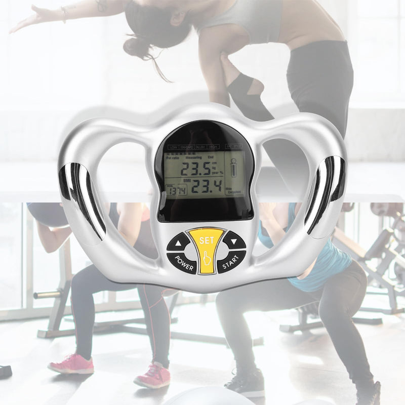 Handheld Body Fat Analyzer, Calorie Bmi Measurement LCD Screen Portable Digital Health Monitor Body Fat Measuring Instrument Bmi Meter Fat Analyzer Body Fat Monitor Fat Measuring - BeesActive Australia