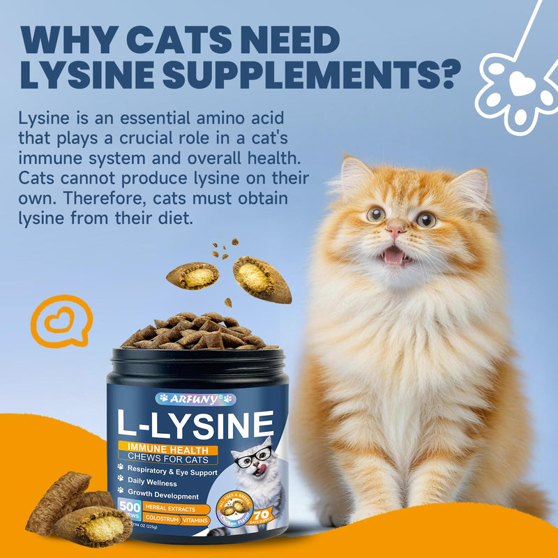 Cat Lysine Paste & Cat Lysine Chews - Support Immune Health, Normal Eye Function and Respiratory Health - Immune System, Normal Eye Function and Respiratory Health