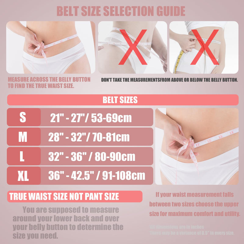 Jaffick Weight Lifting Belt For Ladies Leather Gym Belts Lower Waist Back Support For Women Men Fitness Squat Deadlift Heavy Duty Cross Training Gym Powerlifting Workout Pink-4" wide M