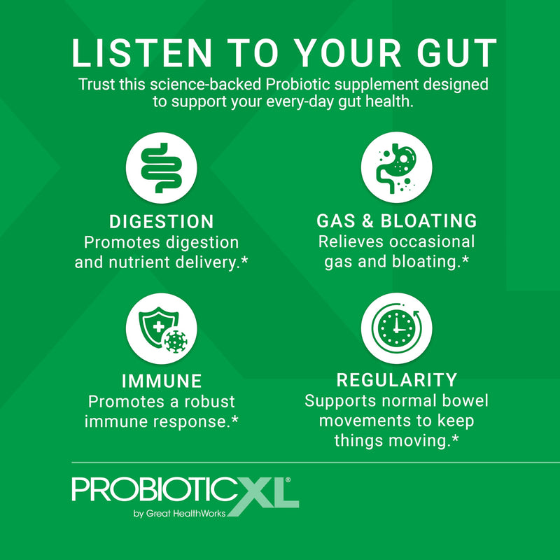 OmegaXL ProbioticXL Probiotic & Prebiotic, 30 Veggie Capsules 1 ProbioticXL