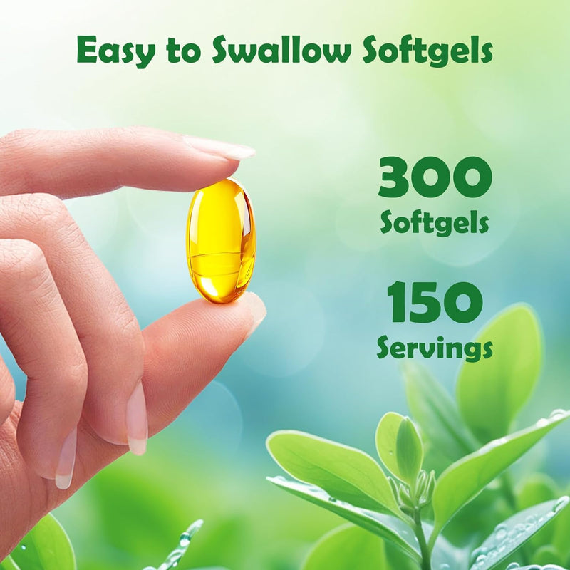 Nutrivora Oil of Oregano with Black Seed Oil, 2 in 1 6000mg Oregano Oil Capsules Organic,Pure & Natural Supplement, Non-GMO, Gluten Free(300 Softgel) 1 Bag - BeesActive Australia