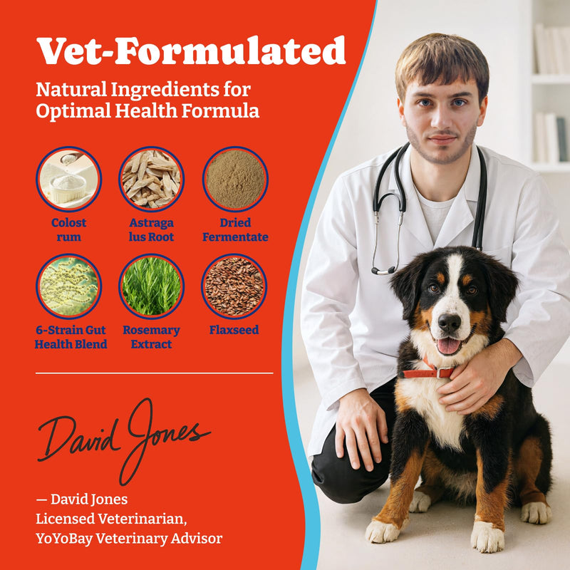 Dog Allergy Relief Chews – 180 Soft Chews, Turkey & Pumpkin Flavor - Immune Support & Itch Relief with Colostrum, Astragalus Root, 6-Strain Gut Health Blend 180 Count (Pack of 1)