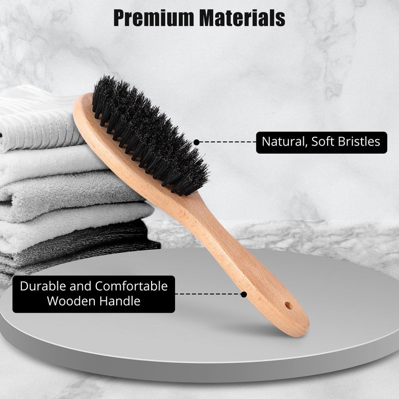 Boar Bristle Cat Brush with Wooden Handle, Soft and Gentle, Reduce Shedding, Make Coat Soft, Smooth and Shinny, Daily Grooming Tool for Short Haired Cats, Kitten Wood - BeesActive Australia