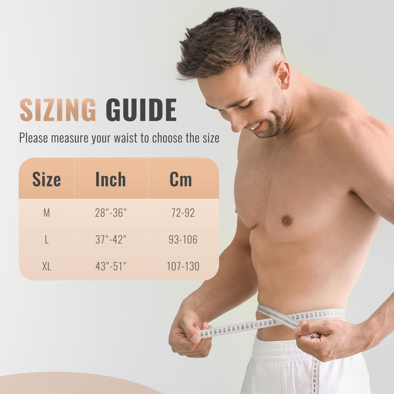 Umbilical Hernia Belt | Abdominal Hernia Belt for Men & Women | Belly Button Umbilical Hernia Binder w/ 1 Hernia Compression Pads | Ventral, Epigastric & Post Surgery Support Belts Large - BeesActive Australia