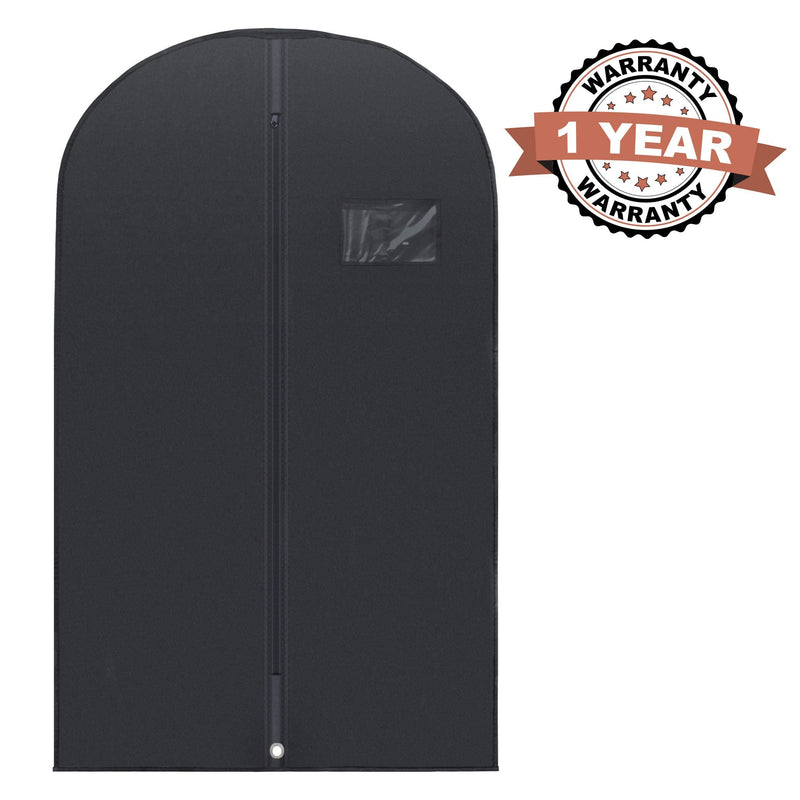PLX 40" Black Garment Bags Suit Bag for Travel & Clothing Storage of Dresses, Shirts, Fur Coats, Jackets & Dance Costumes - Hanging Suit Cover for Men & Women Closet Storage Garment Protector 5 pack black: 40” x 24” - BeesActive Australia