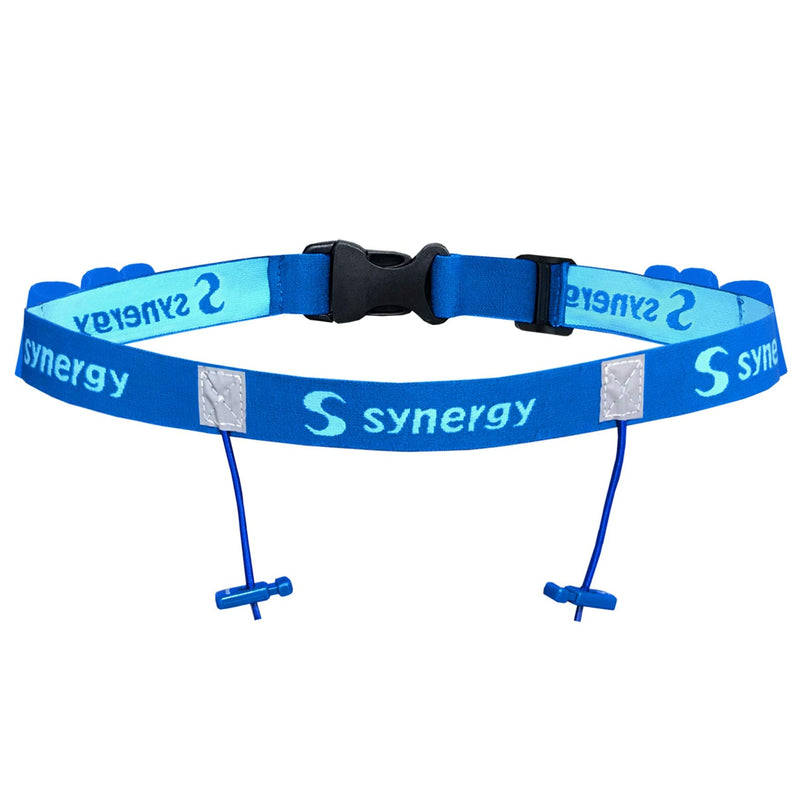 Synergy Running/Triathlon Race Day Number Belt Blue 1-Pack