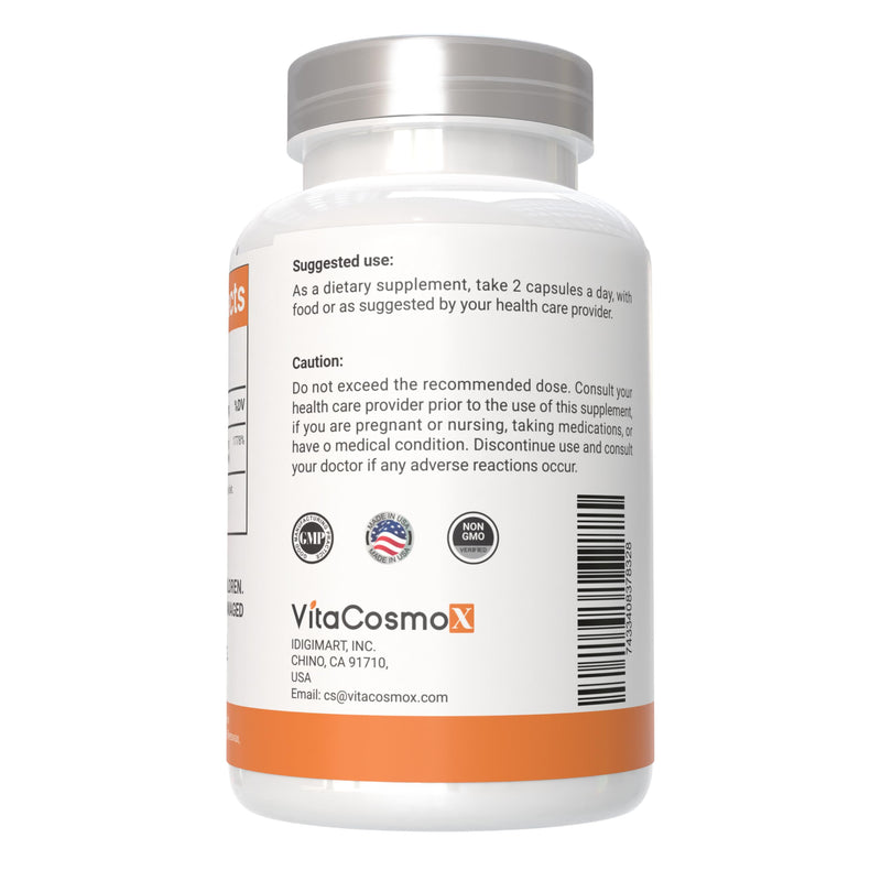 Liposomal Vitamin C Supplement, 1700mg, 120 Capsules 100% Vegetarian, Non-GMO & Gluten Free, High Absorption - 2 Pack