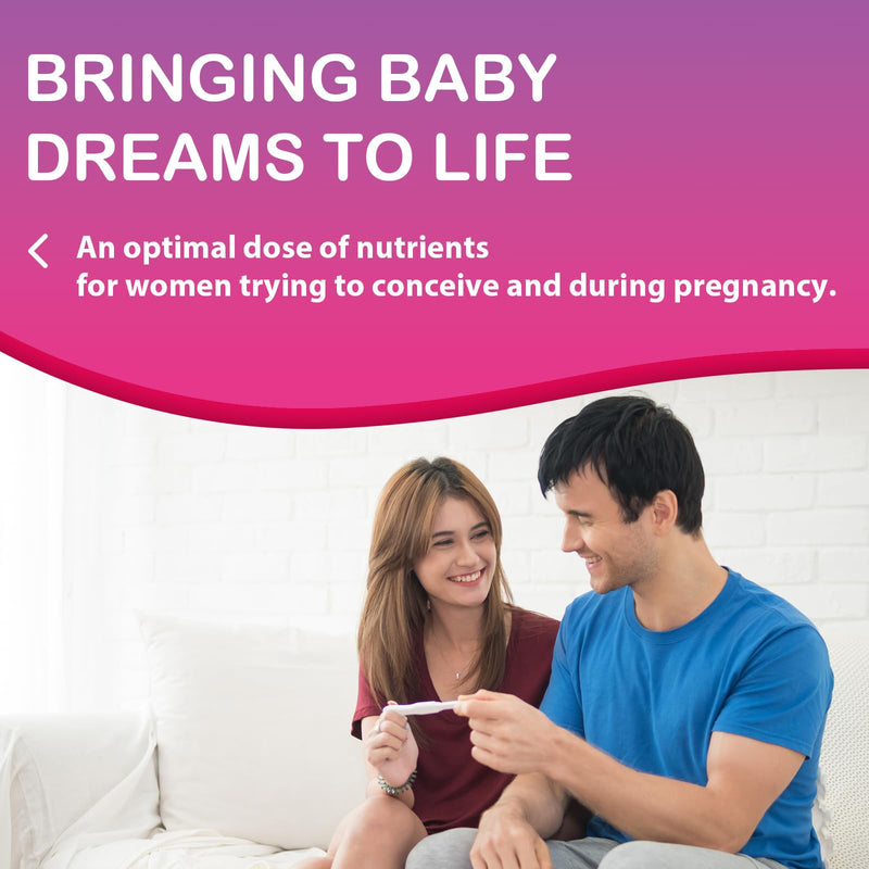 Fertility Supplements for Women, Prenatal Vitamins with Myo-Inositol & D-Chiro Inositol, Folate, Herbs, for Hormonal Balance, Fertility & Vaginal Care, 60 Prenatal Gummies (Raspberry) - BeesActive Australia
