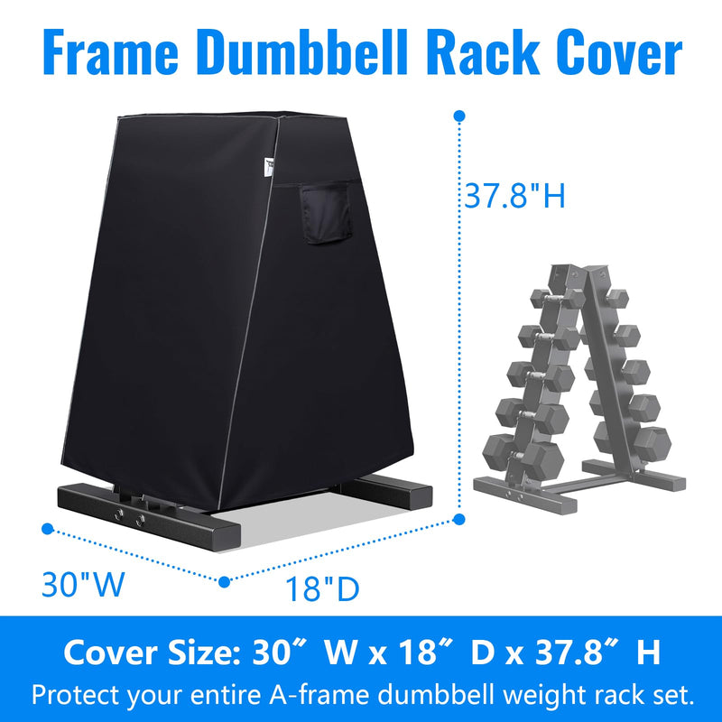 Dumbbell Rack Cover, A-Frame Dumbbell Rack Cover, for Home Gym Compact CPA Triangle Dumbbell Racks, A-Frame 6-Storey Dumbbell Racks, Dumbbell A-Rack Cover (cover only) Triangle L Code