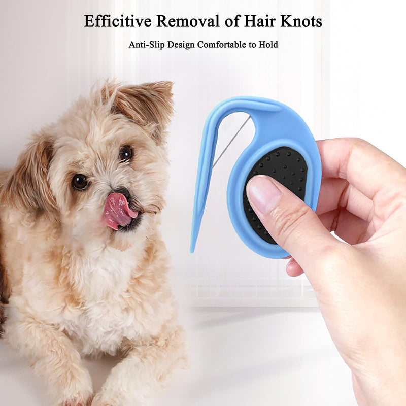 Pet Knotting Comb, Knotting Comb for Dog, Knotting Comb for Cat, Pet Grooming Brush, Effective Pet Hair Clipper, Shedding Tool for Removing Knotted Hair, Green - BeesActive Australia