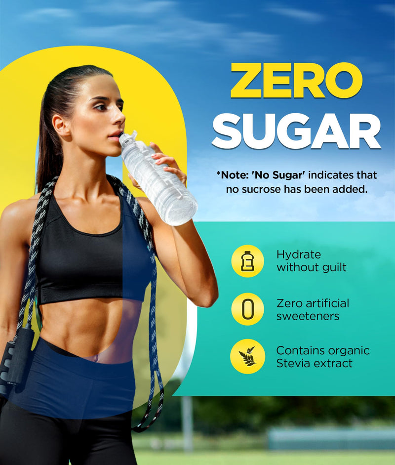 Sugar Free Electrolytes Powder with Natural Flavors, 3X Rapid Hydration Packets with 10 Electrolyte & Vitamins, Liquid Daily IV, Non-GMO, Gluten-Free, Keto, Vegan, 16 Sticks 5.64 Ounce (Pack of 1)