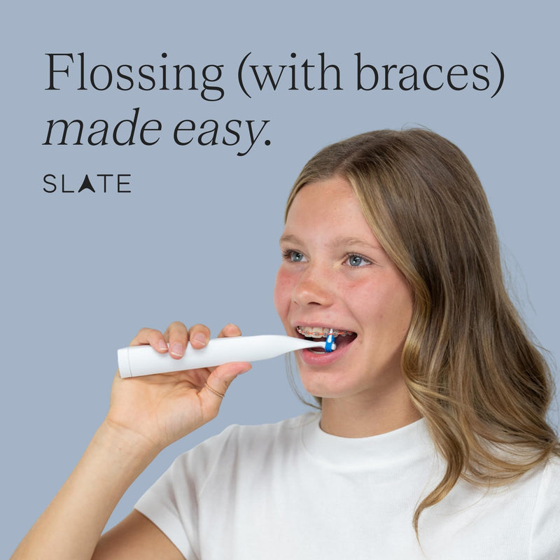 Slate Flosser Mini Orthodontic Braces Bundle, 3-in-1 Reusable Flosser Kit