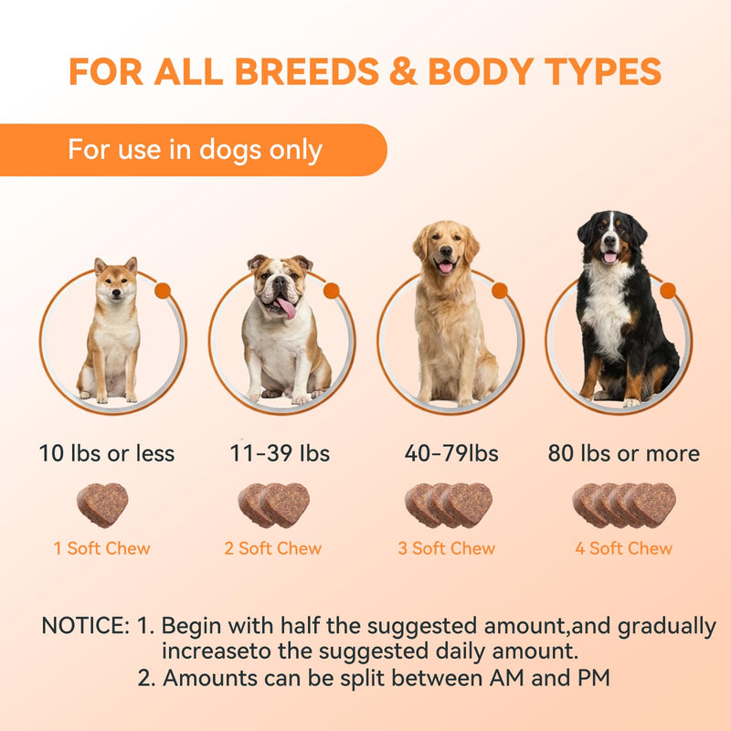 PUAINTA Hip & Joint Soft Chews for Dogs & Cats – Glucosamine, Chondroitin, Collagen & MSM for Joint Support, Mobility & Flexibility, Senior & Small/Medium Breeds, Chicken Flavor (90 Count)