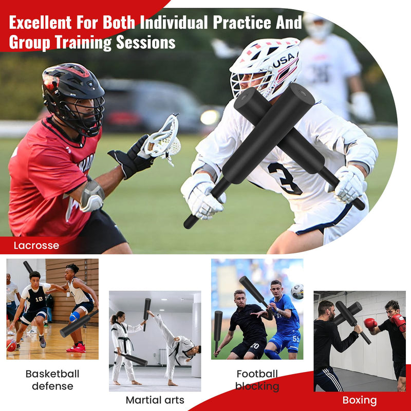 Padded Blocking Guards, Basketball Blocking Sticks, 2 Pack Basketball Pads for Training, Padded Contact Sticks for Football, Boxing, Martial Arts, Lacrosse, MMA