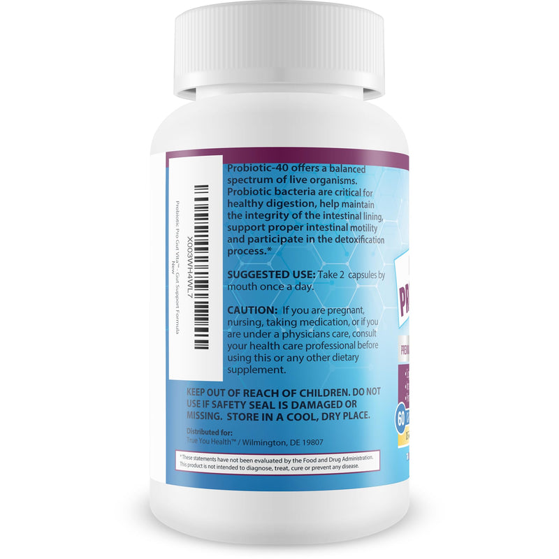 Probiotic Pro Gut Vita - Gut Health Support Probiotic & Vitamin Formula - Promote Healthy Digestion, Nutrient Absorption, Bowel Movements - Help Improve Gut Microbiome for Additional Health Benefits