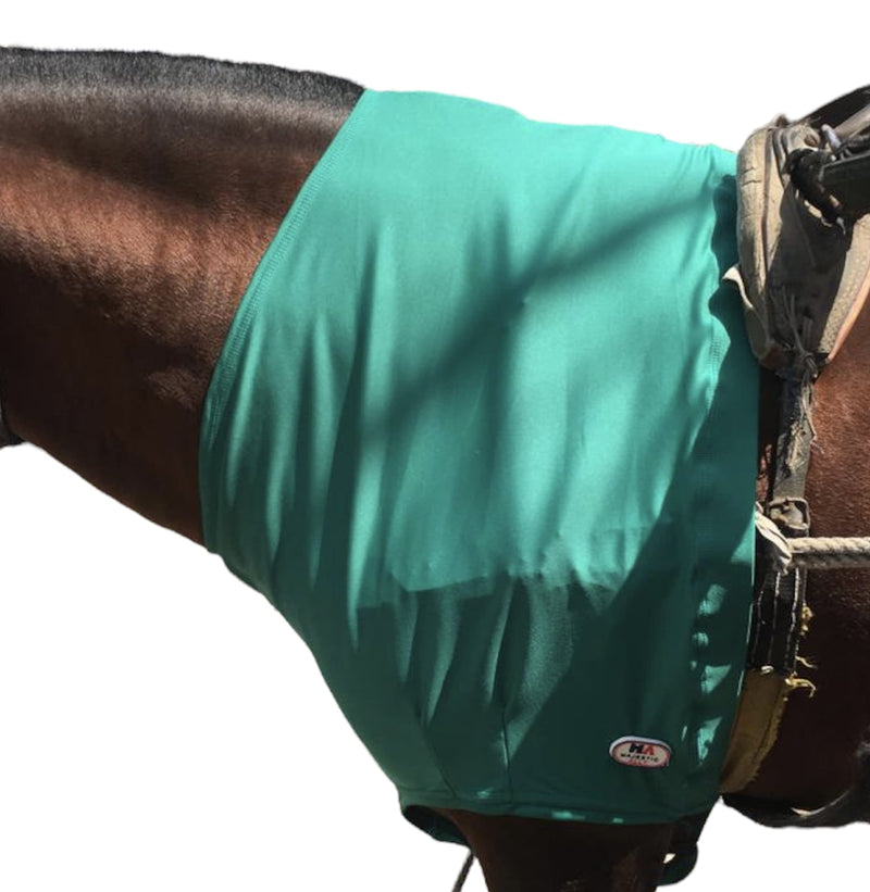 Majestic Ally Premium 4-Way Stretch Spandex/Elastane Horse Shoulder Guard and Protection (Large, Turquoise) Large - BeesActive Australia