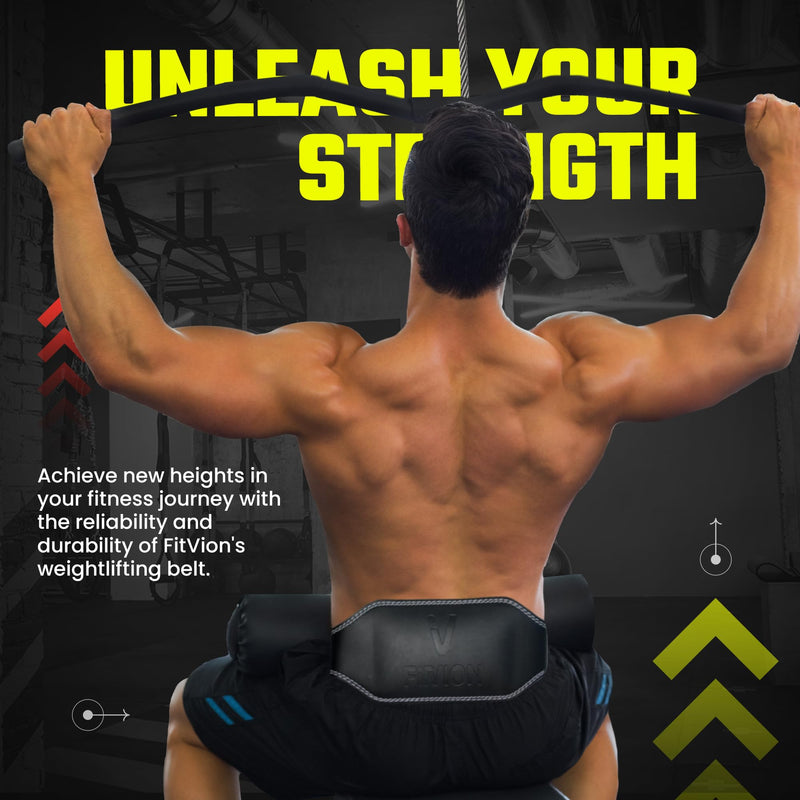 Genuine Leather Weight Lifting Belt With Free Wrist Wraps - 6 Inch Wide - PU Leather Gym Belt - Bodybuilding belts - Lumbar Back Support - Weight Lifting Belts for Men & Women Medium